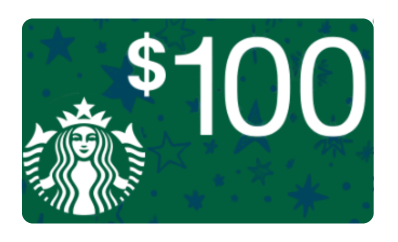Starbucks $100 Gift Card